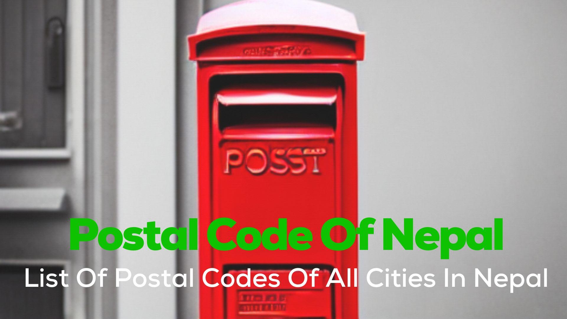 Postal code of Nepal